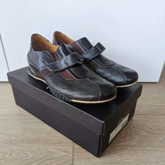 Cole Haan Air Estadio Strap II Leather Shoes – Dark Brown, Men's 9 - Picture 7 of 14